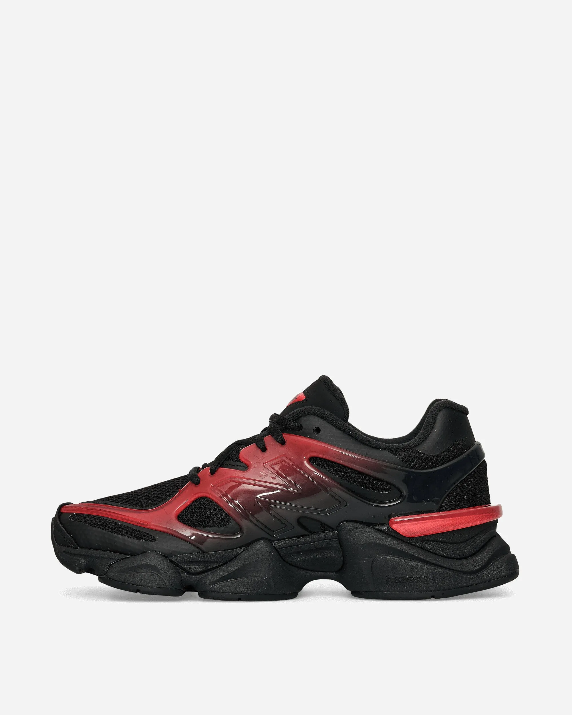 9060 Sneakers in Rot / Schwarz