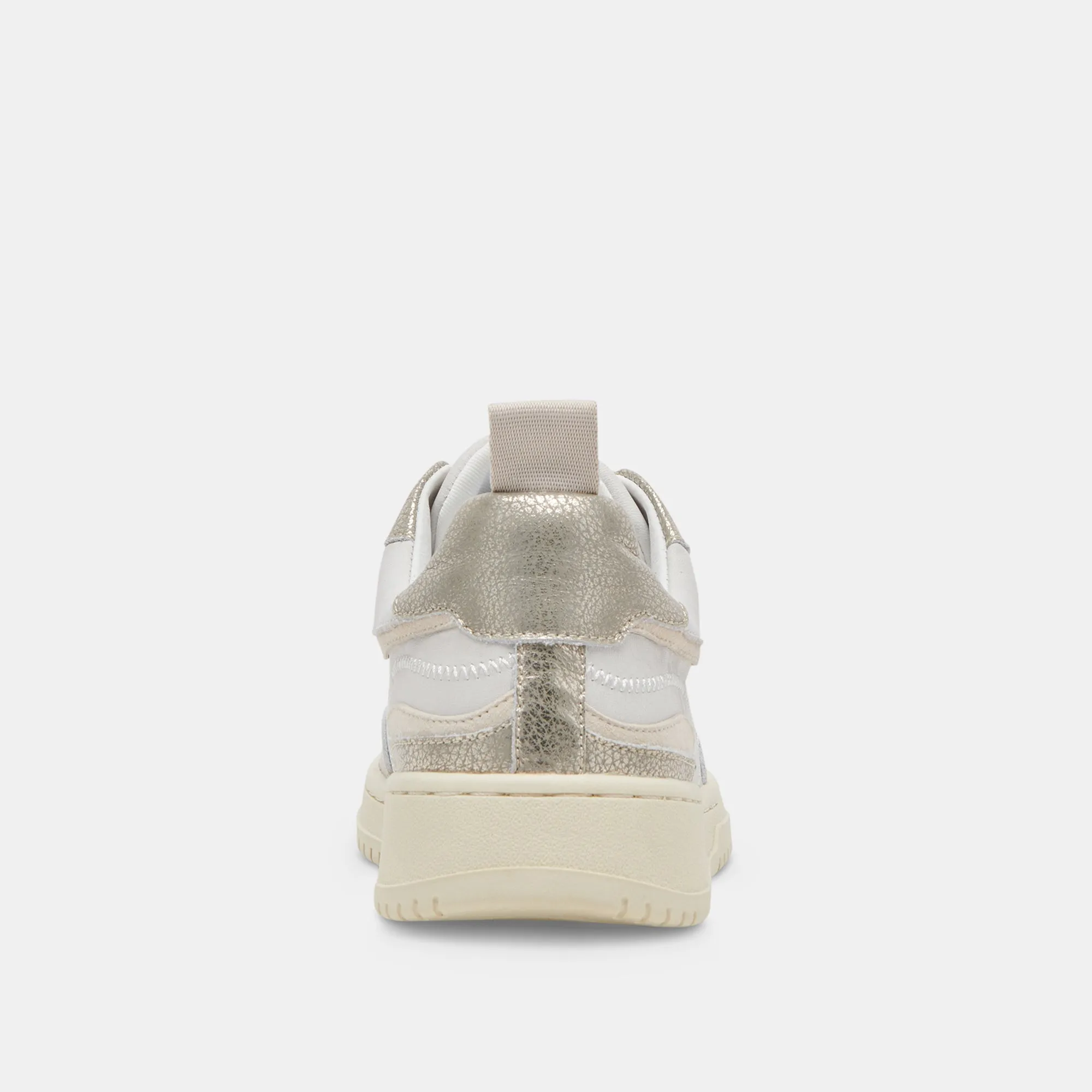 ADELLA SNEAKERS WEISS GOLD LEDER