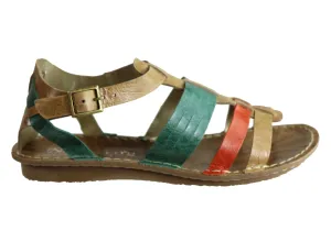 Andacco Augustine Damen Komfort Flache Ledersandalen Hergestellt In Brasilien Andacco Schuhe
