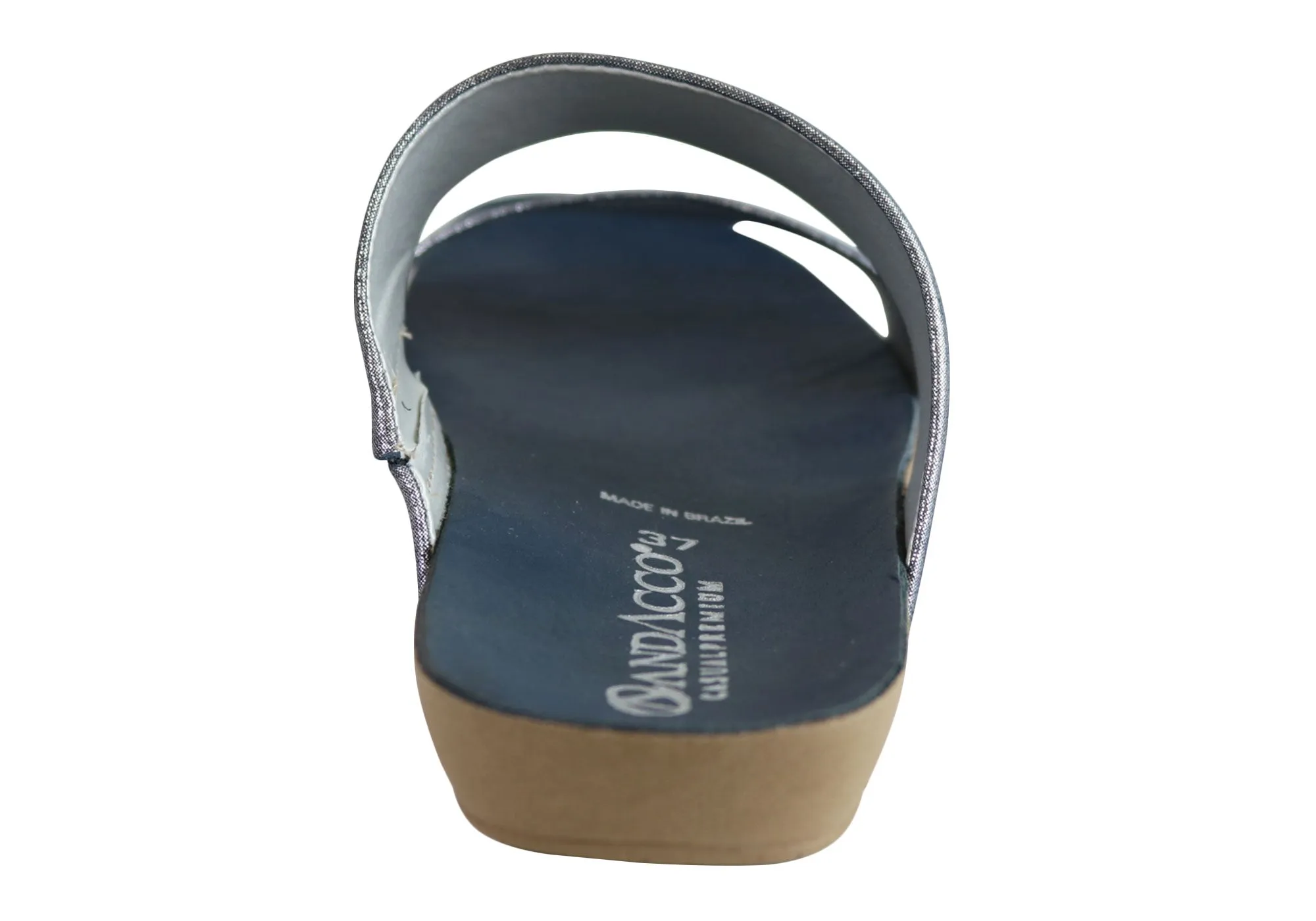 Andacco Mirage Damen Bequeme Leder Flache Sandalen Slides Hergestellt In Brasilien Andacco Schuhe