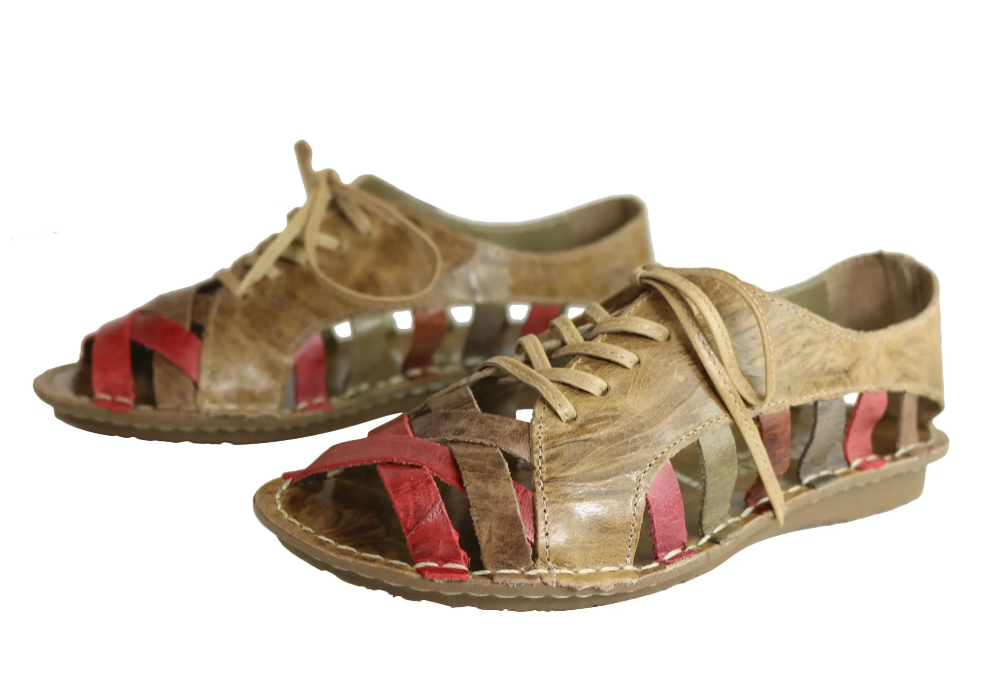 Andacco Petuna Damen Bequeme Flache Ledersandalen Hergestellt In Brasilien Andacco Schuhe