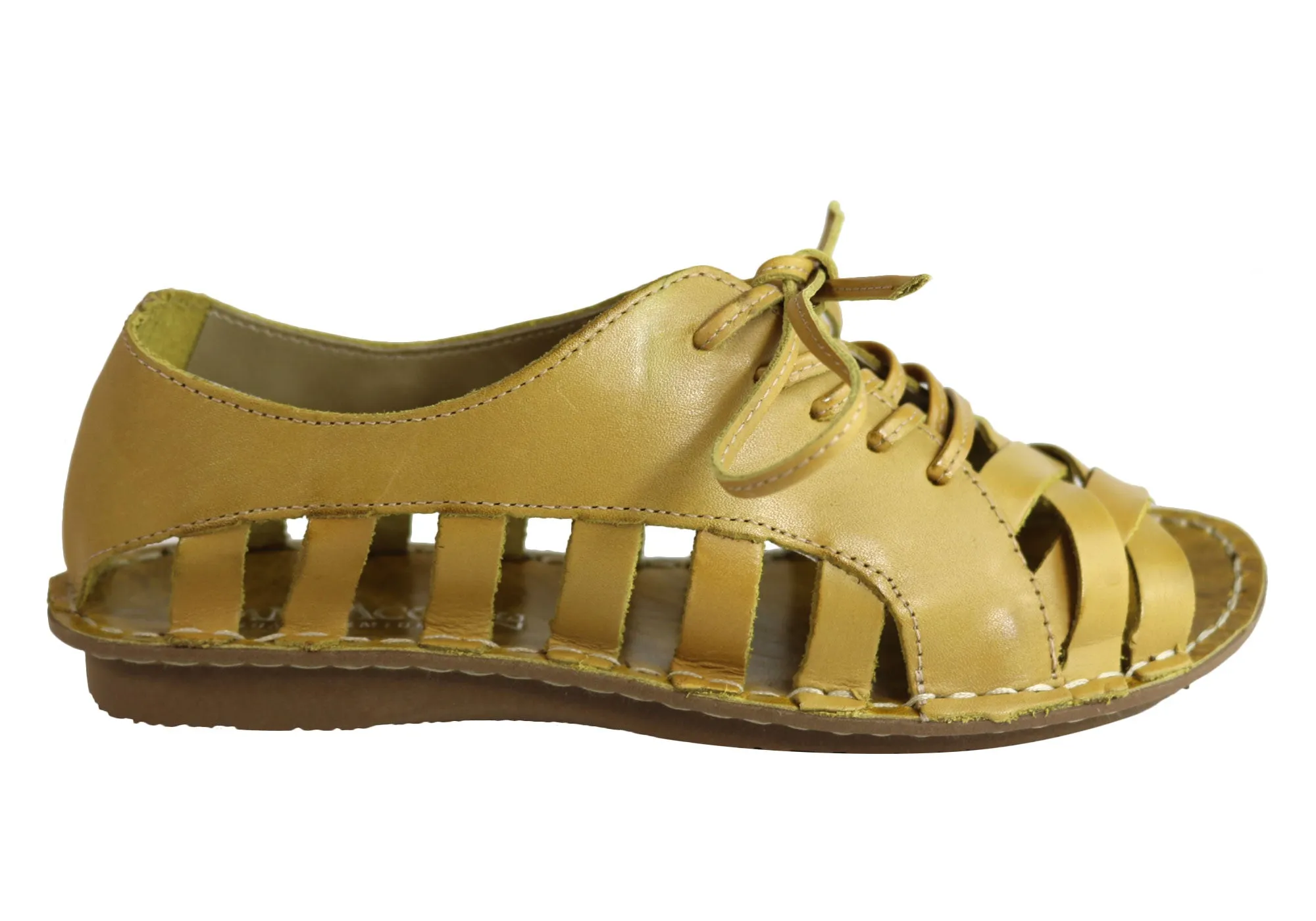 Andacco Petuna Damen Bequeme Flache Ledersandalen Hergestellt In Brasilien Andacco Schuhe