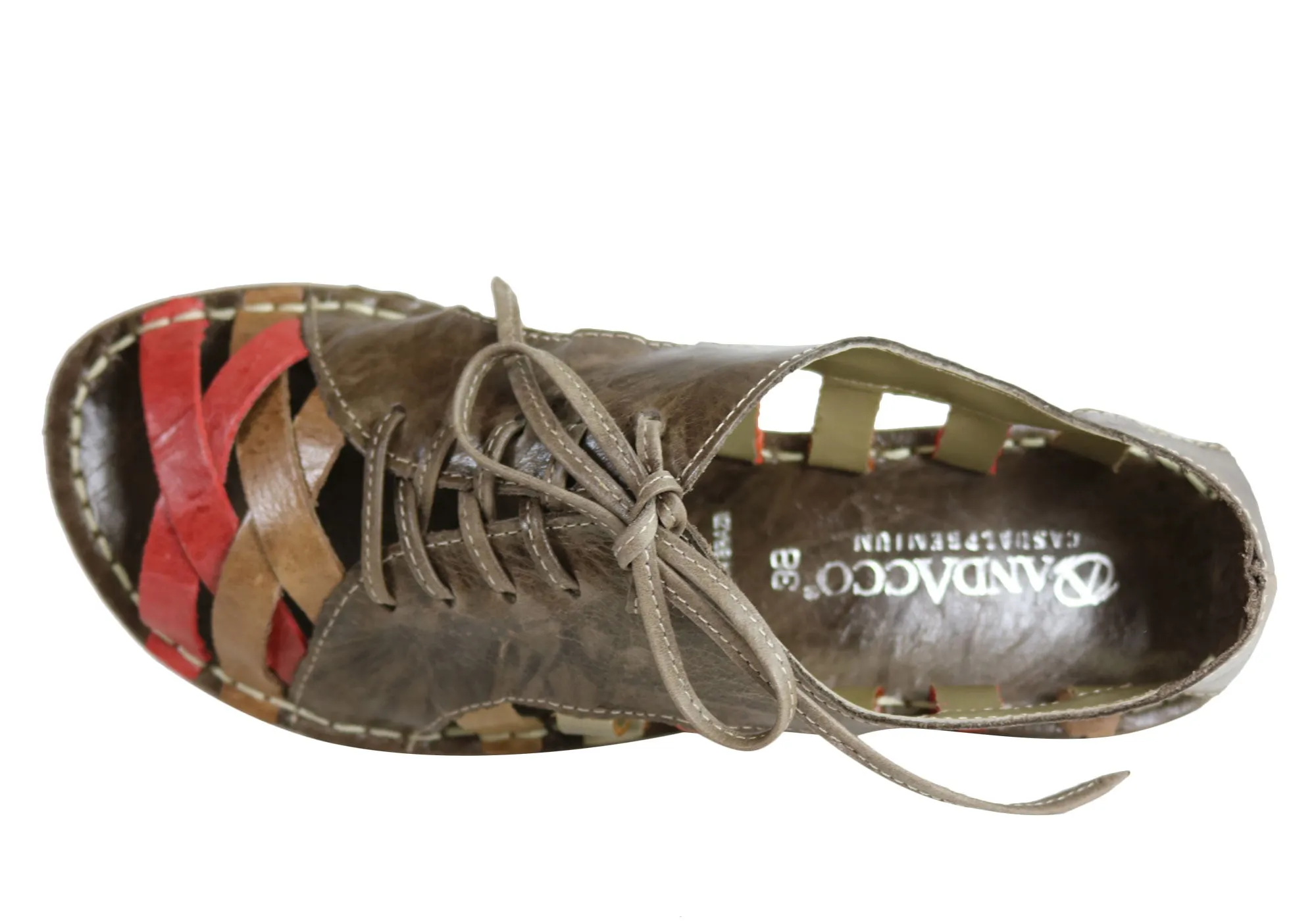 Andacco Petuna Damen Bequeme Flache Ledersandalen Hergestellt In Brasilien Andacco Schuhe