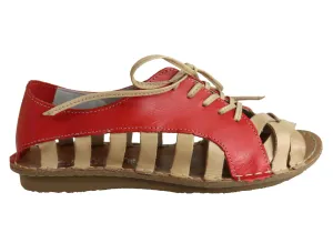 Andacco Petuna Damen Bequeme Flache Ledersandalen Hergestellt In Brasilien Andacco Schuhe