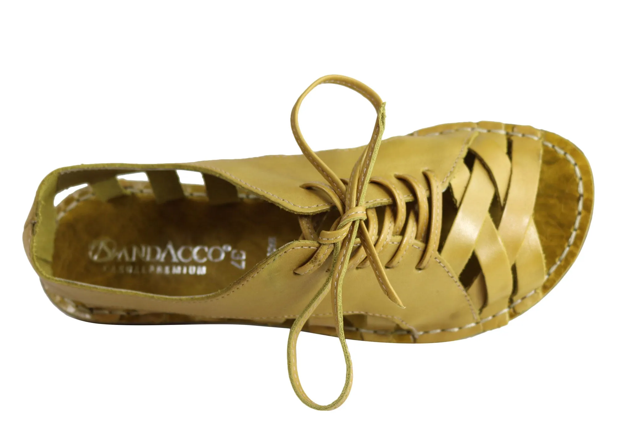 Andacco Petuna Damen Bequeme Flache Ledersandalen Hergestellt In Brasilien Andacco Schuhe