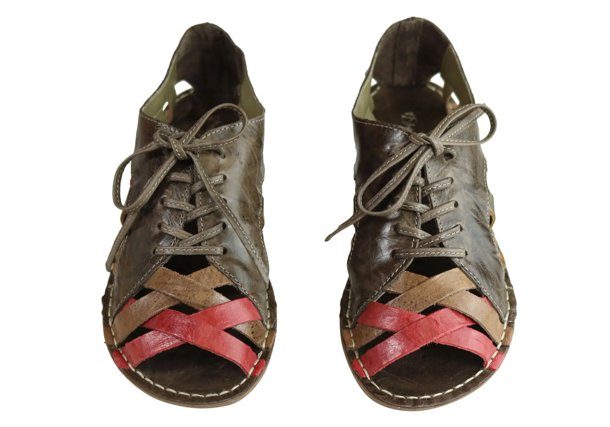 Andacco Petuna Damen Bequeme Flache Ledersandalen Hergestellt In Brasilien Andacco Schuhe