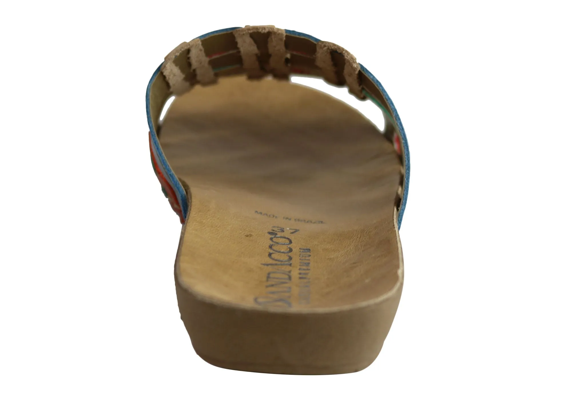 Andacco Sorrento Damen Comfort Leder Schlupfsandalen Hergestellt in Brasilien Andacco Schuhe