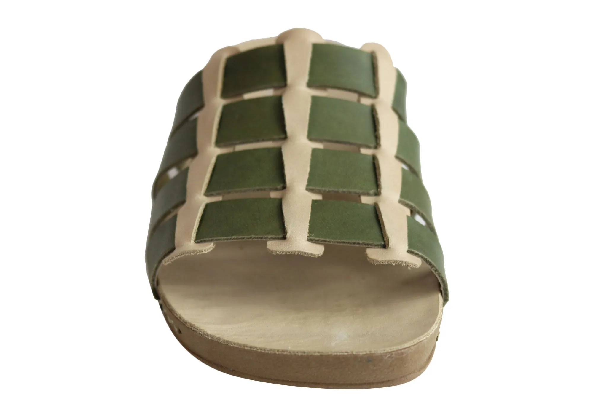 Andacco Sorrento Damen Comfort Leder Schlupfsandalen Hergestellt in Brasilien Andacco Schuhe