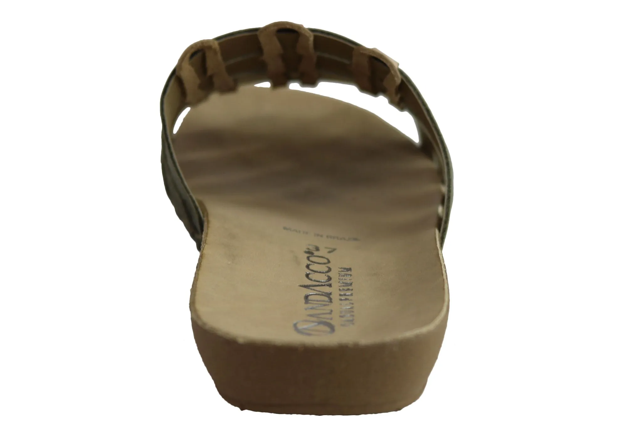 Andacco Sorrento Damen Comfort Leder Schlupfsandalen Hergestellt in Brasilien Andacco Schuhe