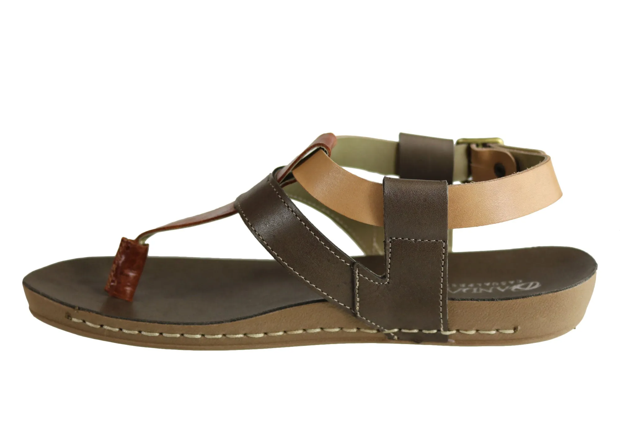 Andacco Yory Damen Bequeme Flache Ledersandalen Hergestellt In Brasilien Andacco Schuhe