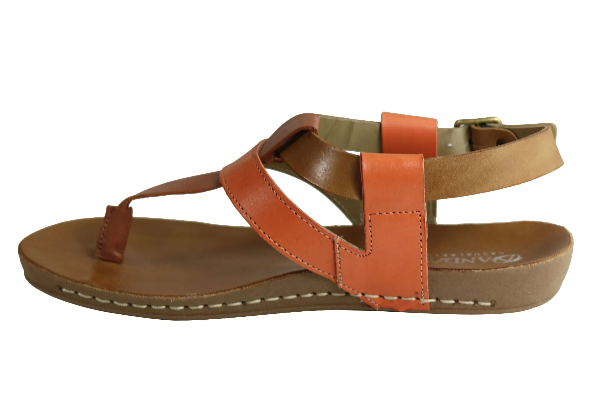 Andacco Yory Damen Bequeme Flache Ledersandalen Hergestellt In Brasilien Andacco Schuhe