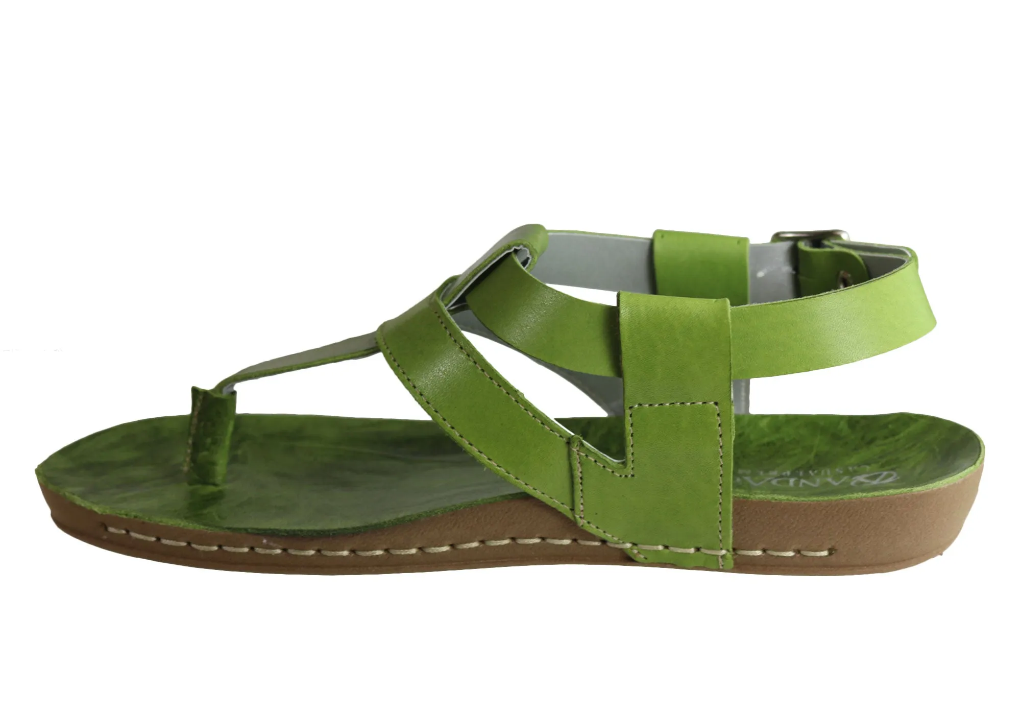 Andacco Yory Damen Bequeme Flache Ledersandalen Hergestellt In Brasilien Andacco Schuhe