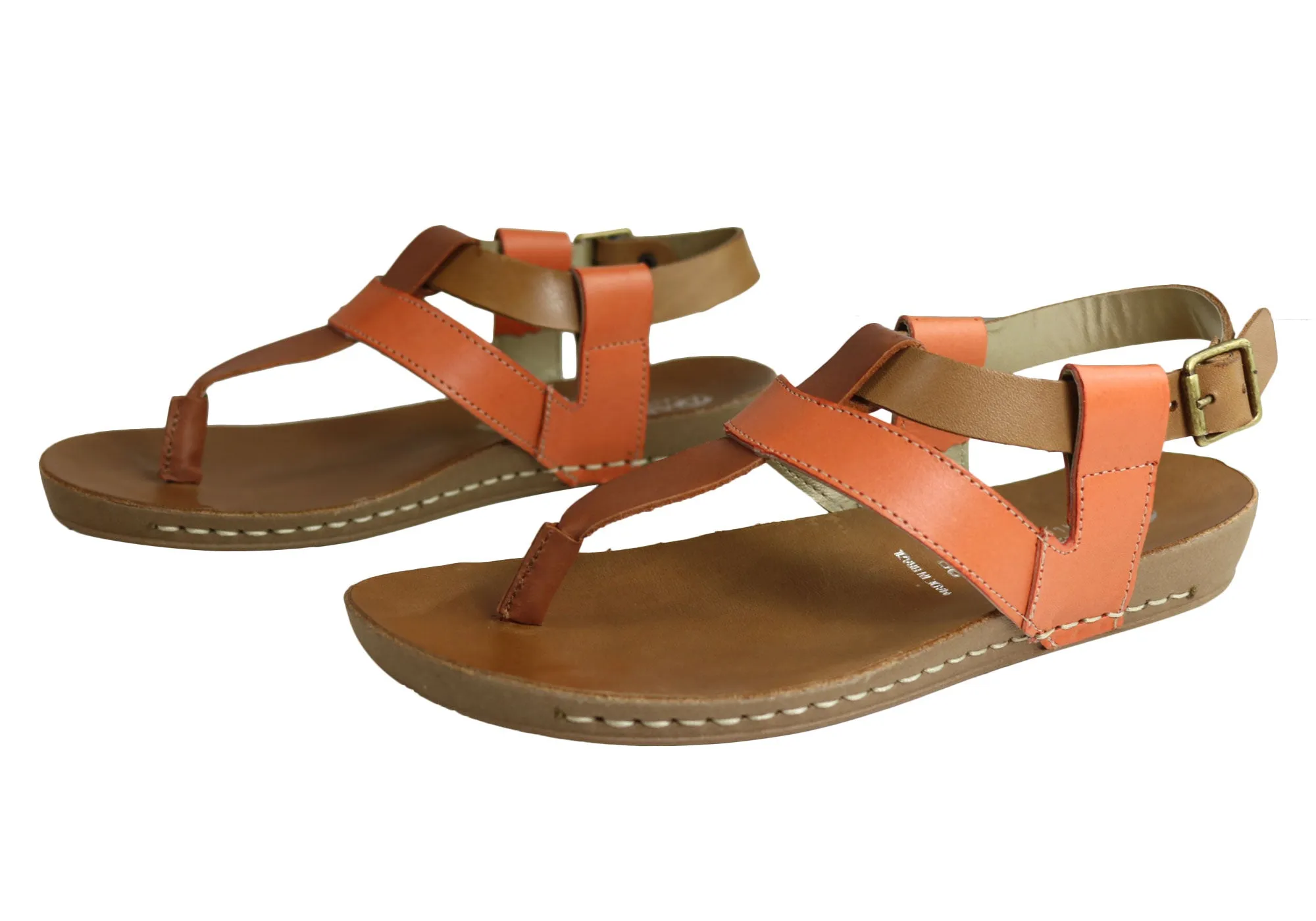 Andacco Yory Damen Bequeme Flache Ledersandalen Hergestellt In Brasilien Andacco Schuhe