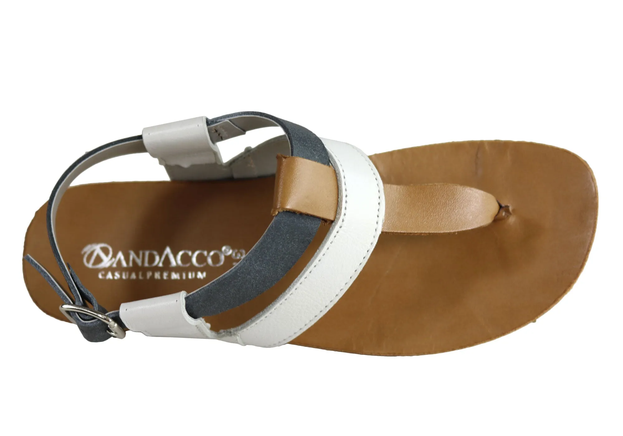 Andacco Yory Damen Bequeme Flache Ledersandalen Hergestellt In Brasilien Andacco Schuhe
