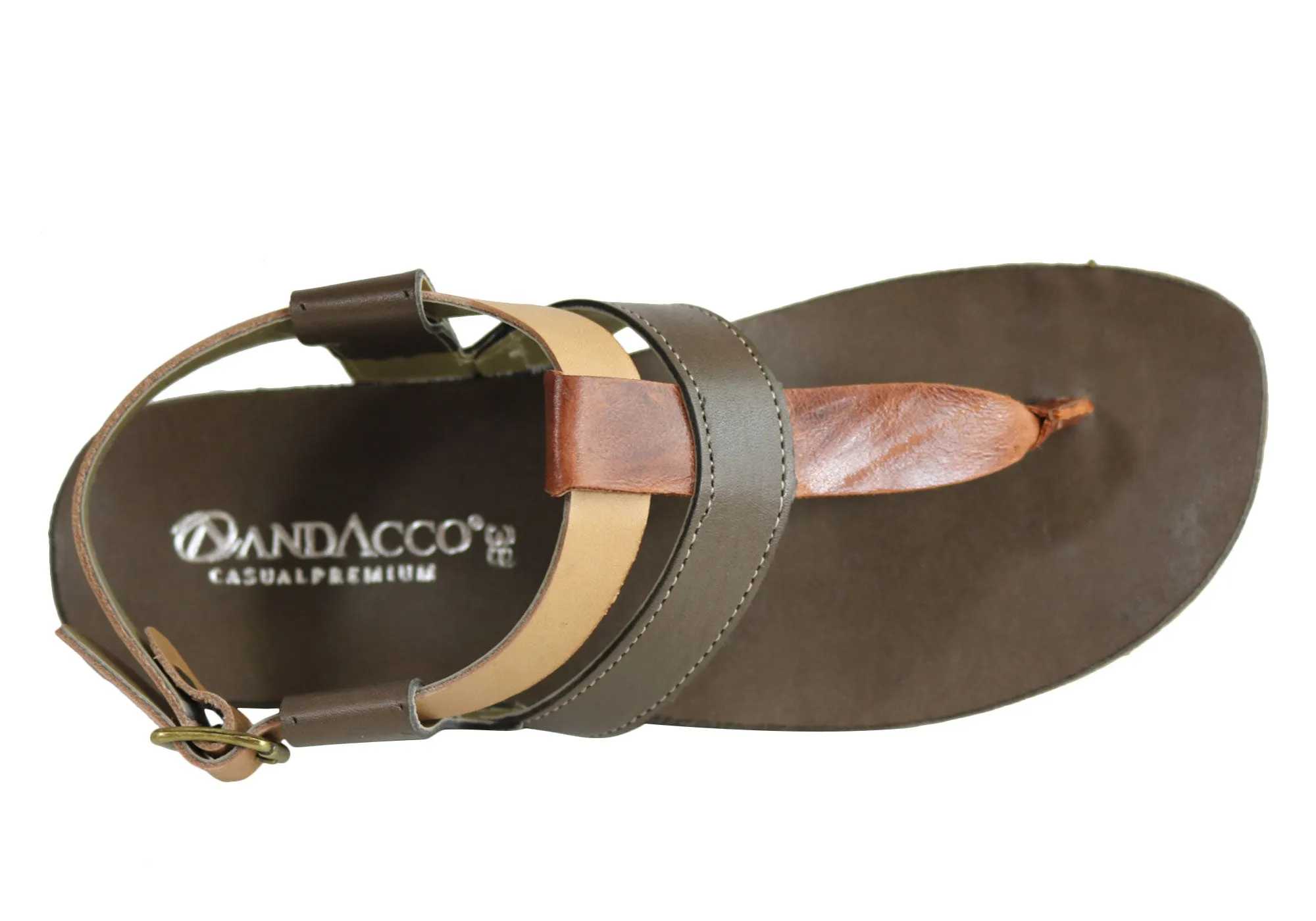 Andacco Yory Damen Bequeme Flache Ledersandalen Hergestellt In Brasilien Andacco Schuhe