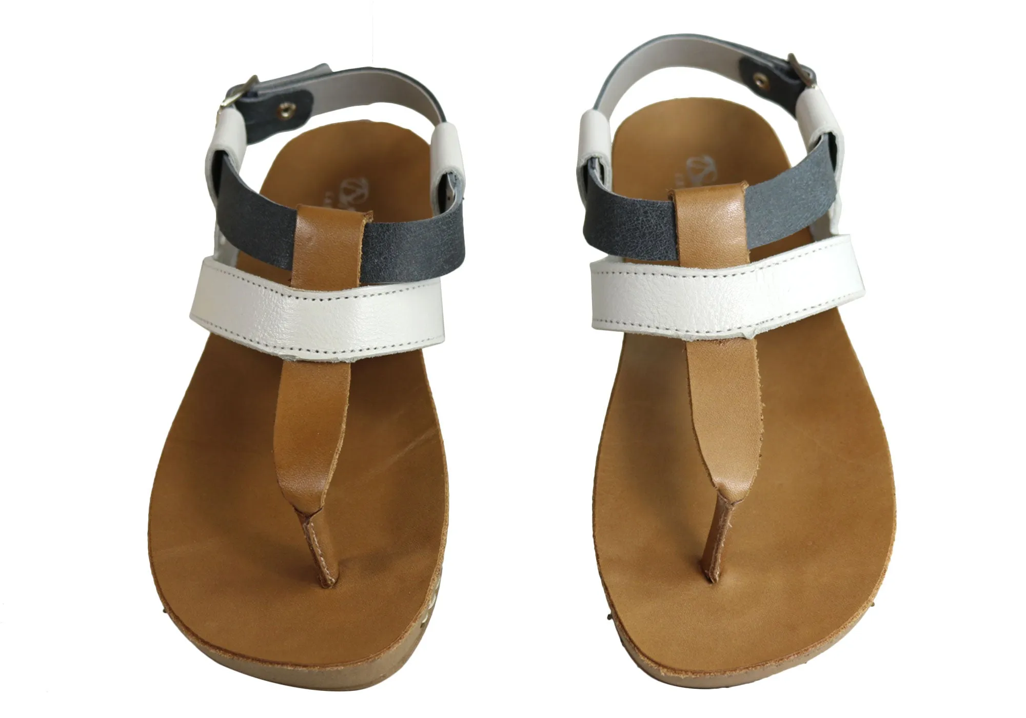 Andacco Yory Damen Bequeme Flache Ledersandalen Hergestellt In Brasilien Andacco Schuhe