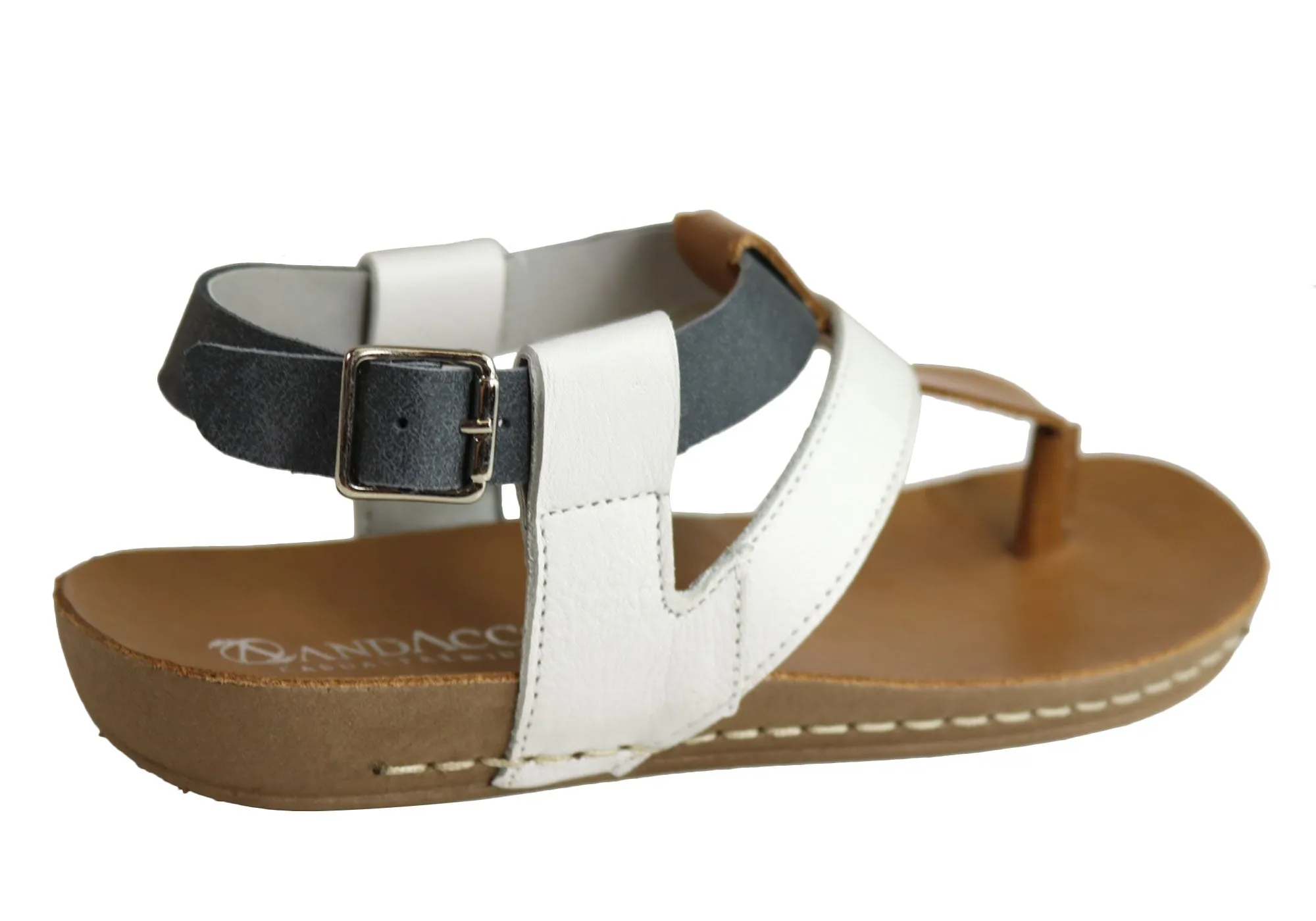 Andacco Yory Damen Bequeme Flache Ledersandalen Hergestellt In Brasilien Andacco Schuhe