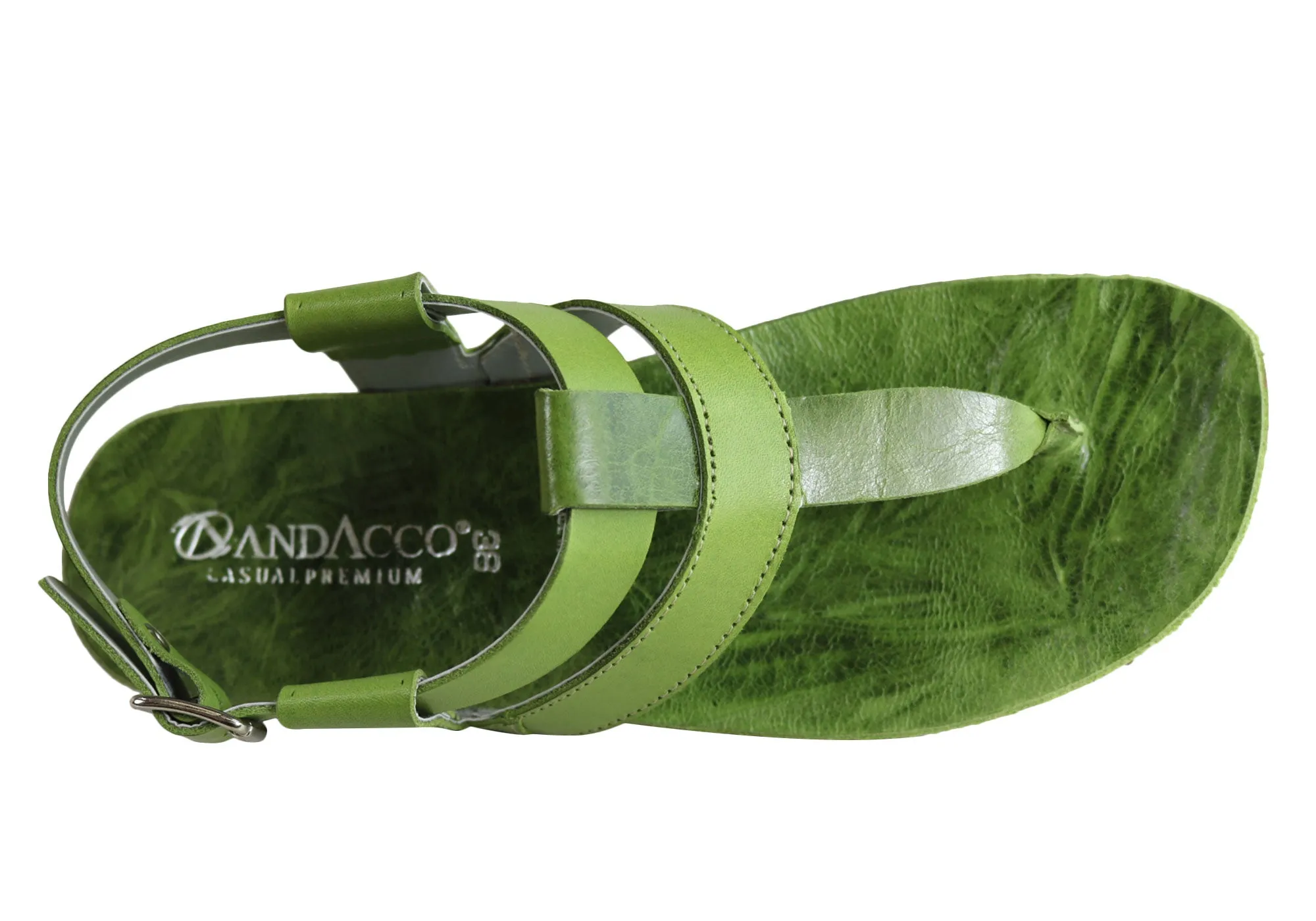 Andacco Yory Damen Bequeme Flache Ledersandalen Hergestellt In Brasilien Andacco Schuhe