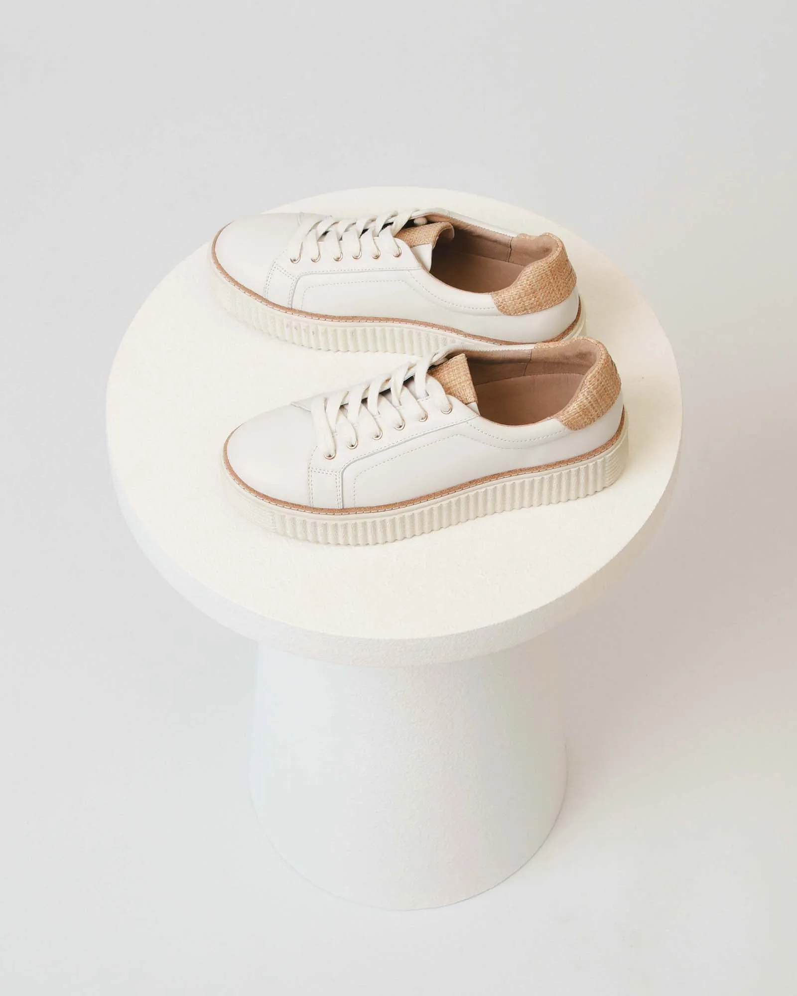 ARIANNA SNEAKERS WEIß RAFFIA