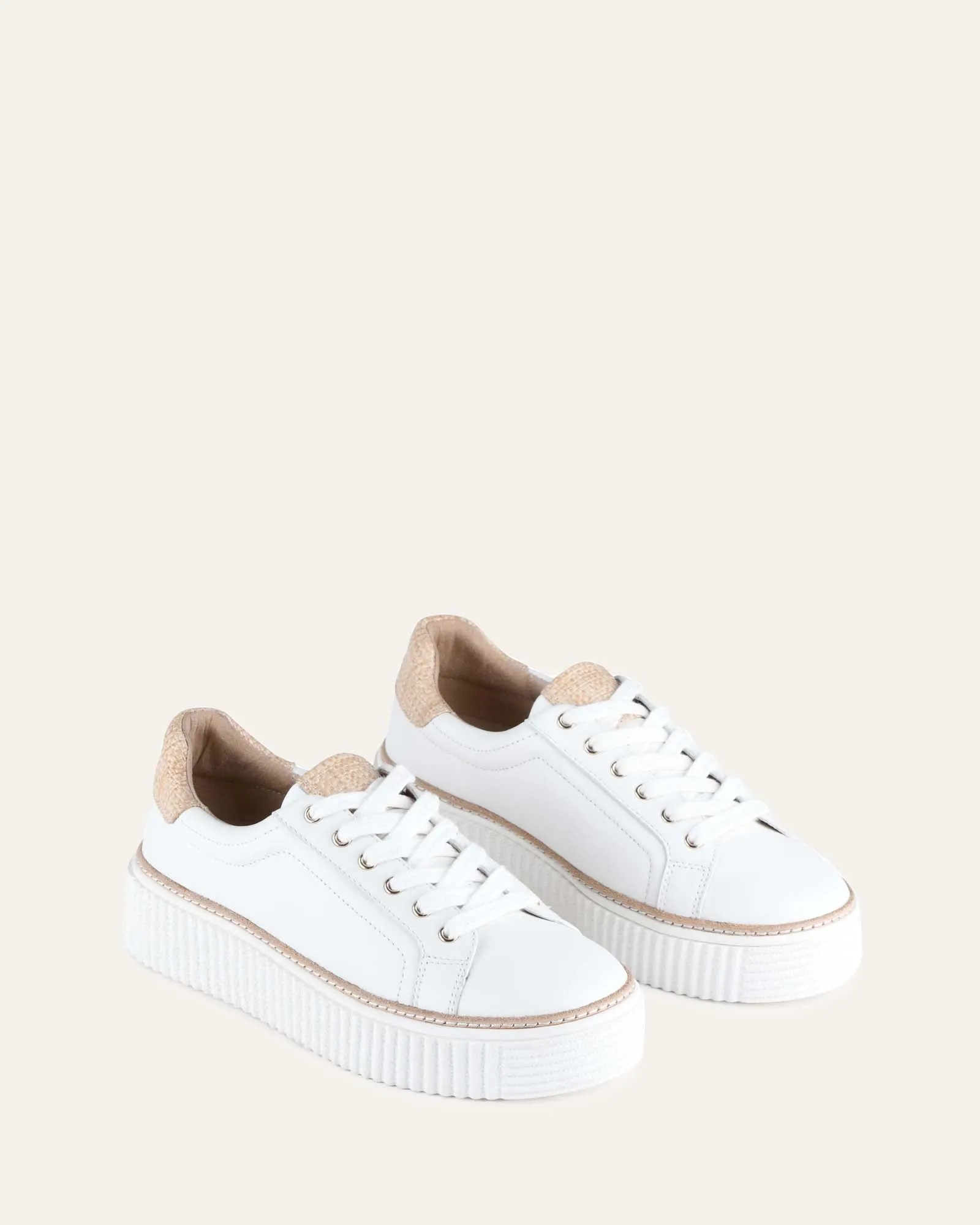 ARIANNA SNEAKERS WEIß RAFFIA