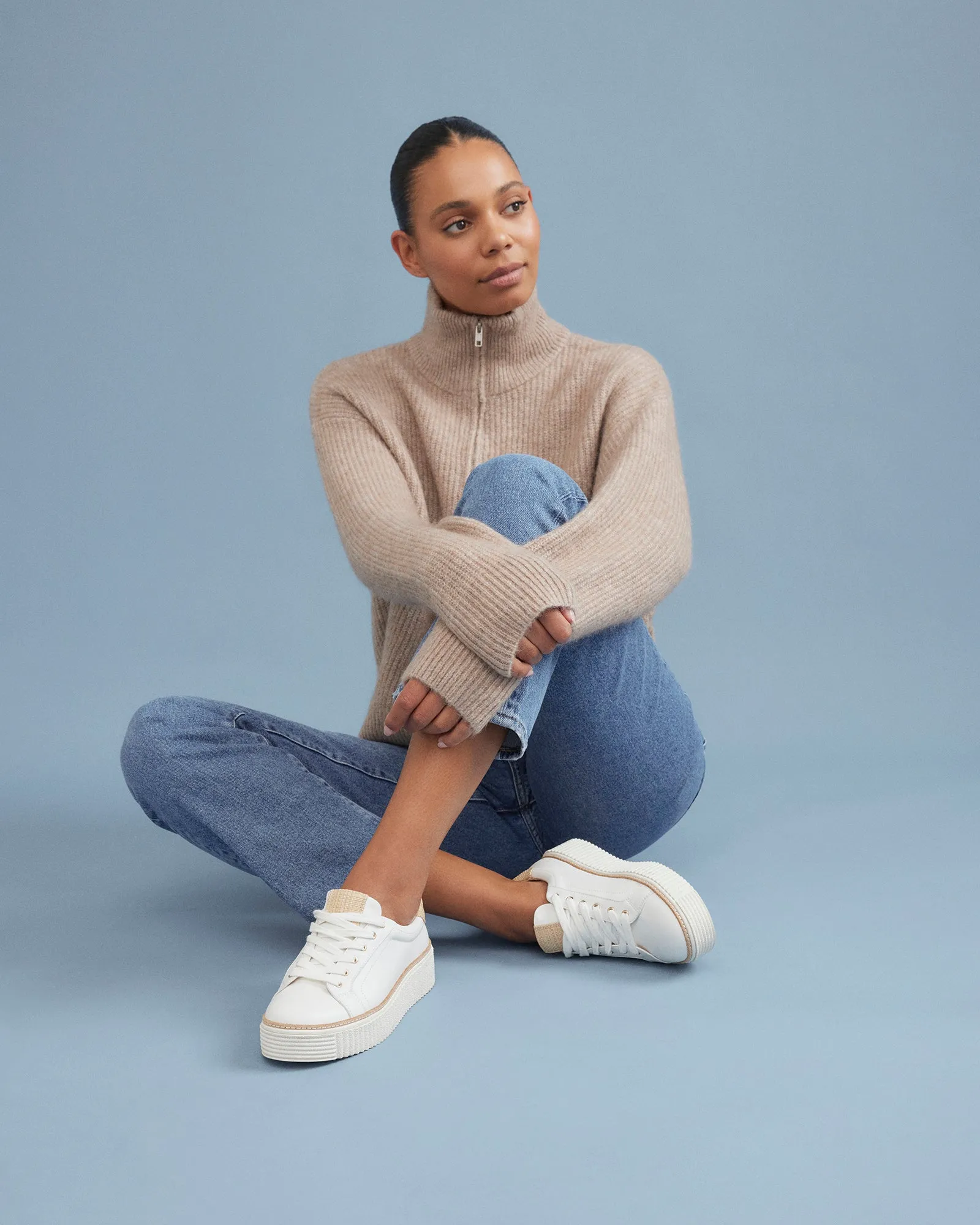 ARIANNA SNEAKERS WEIß RAFFIA