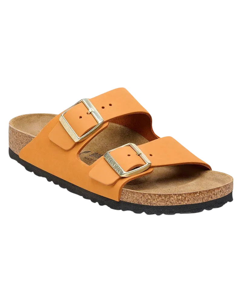 Arizona Nubuck-Leder Sandalen in Verbranntem Orange