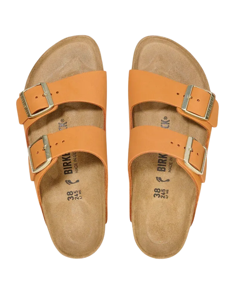 Arizona Nubuck-Leder Sandalen in Verbranntem Orange