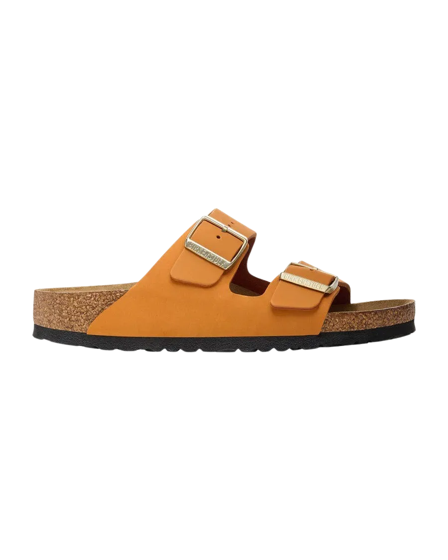 Arizona Nubuck-Leder Sandalen in Verbranntem Orange