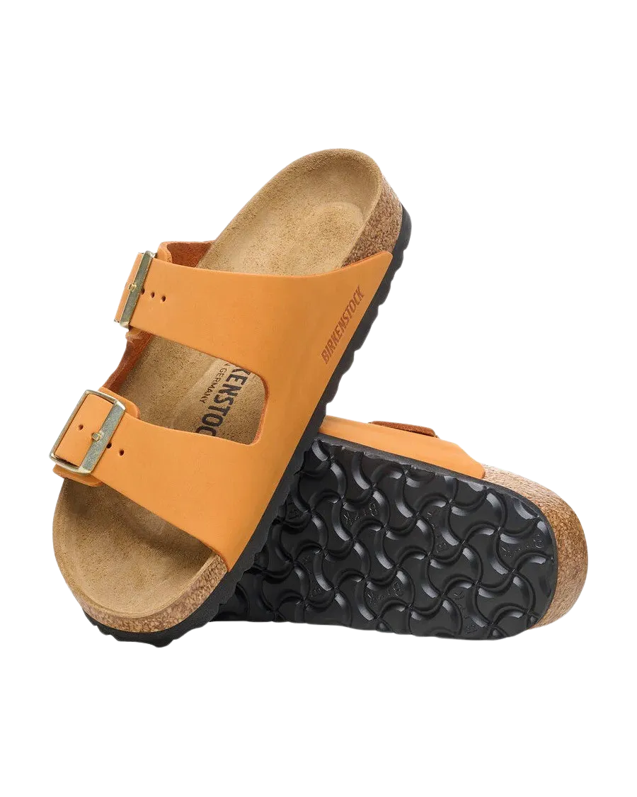 Arizona Nubuck-Leder Sandalen in Verbranntem Orange