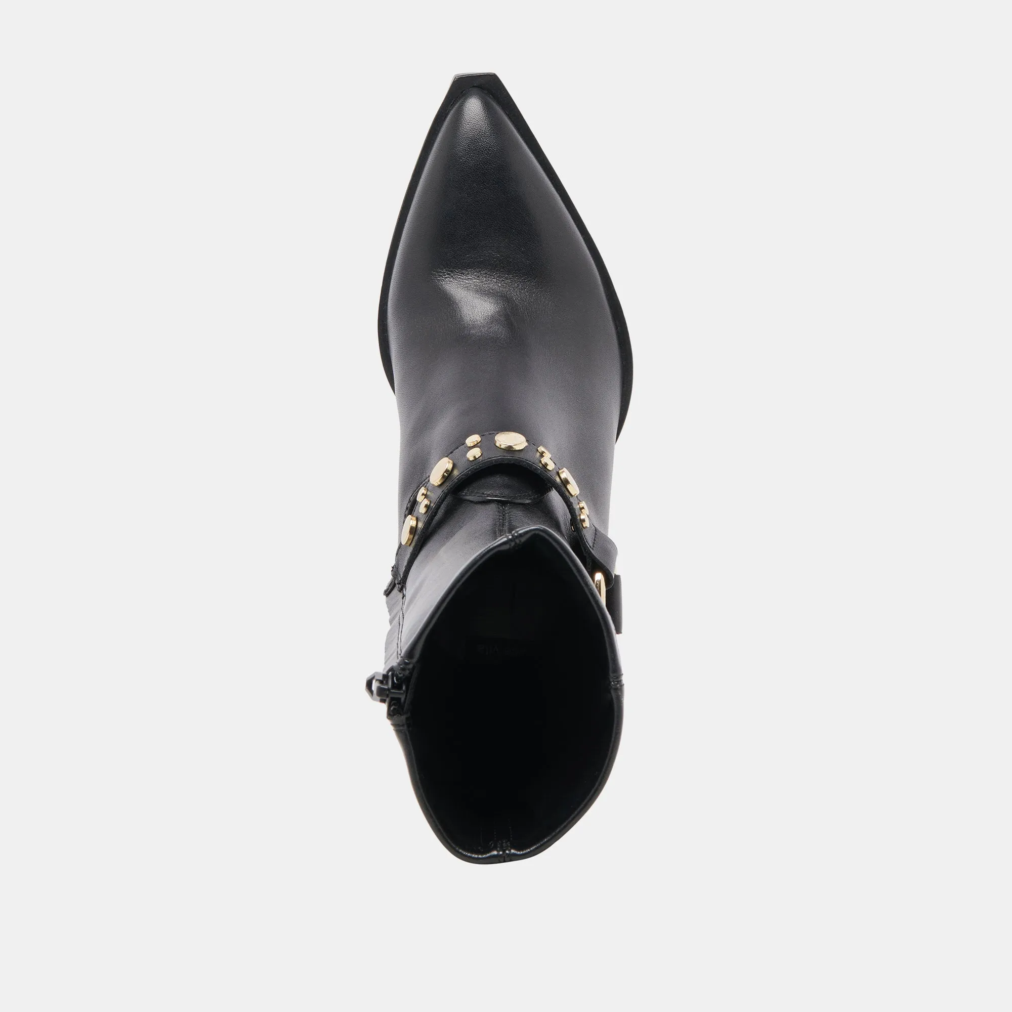 ARYA STIEFELETTEN SCHWARZES LEDER