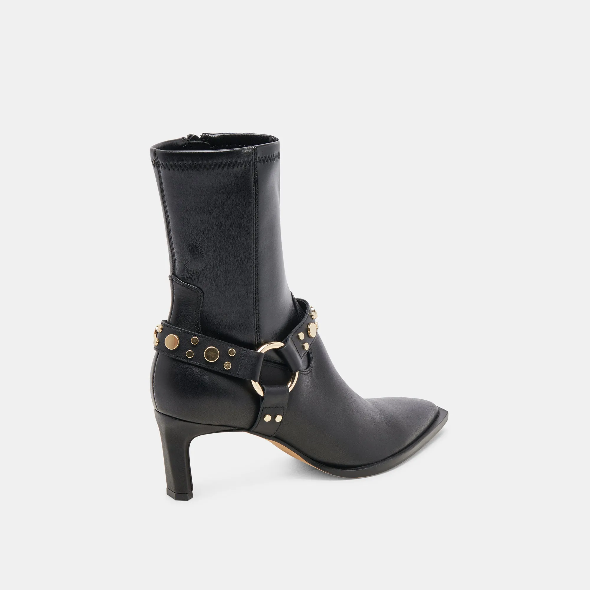 ARYA STIEFELETTEN SCHWARZES LEDER