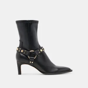 ARYA STIEFELETTEN SCHWARZES LEDER