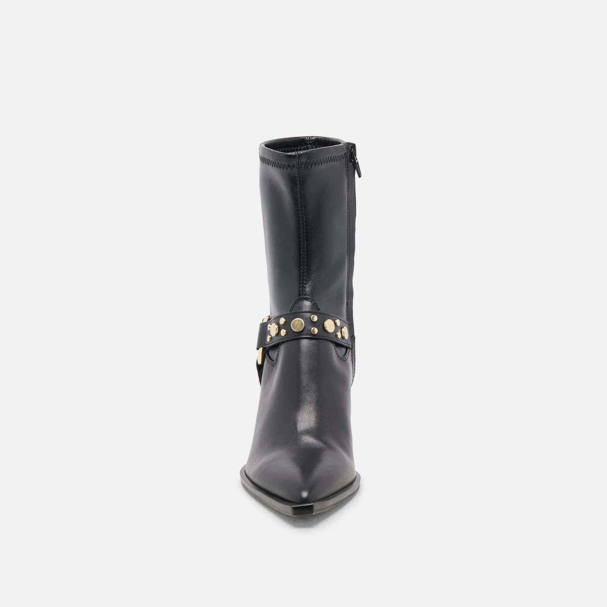 ARYA STIEFELETTEN SCHWARZES LEDER
