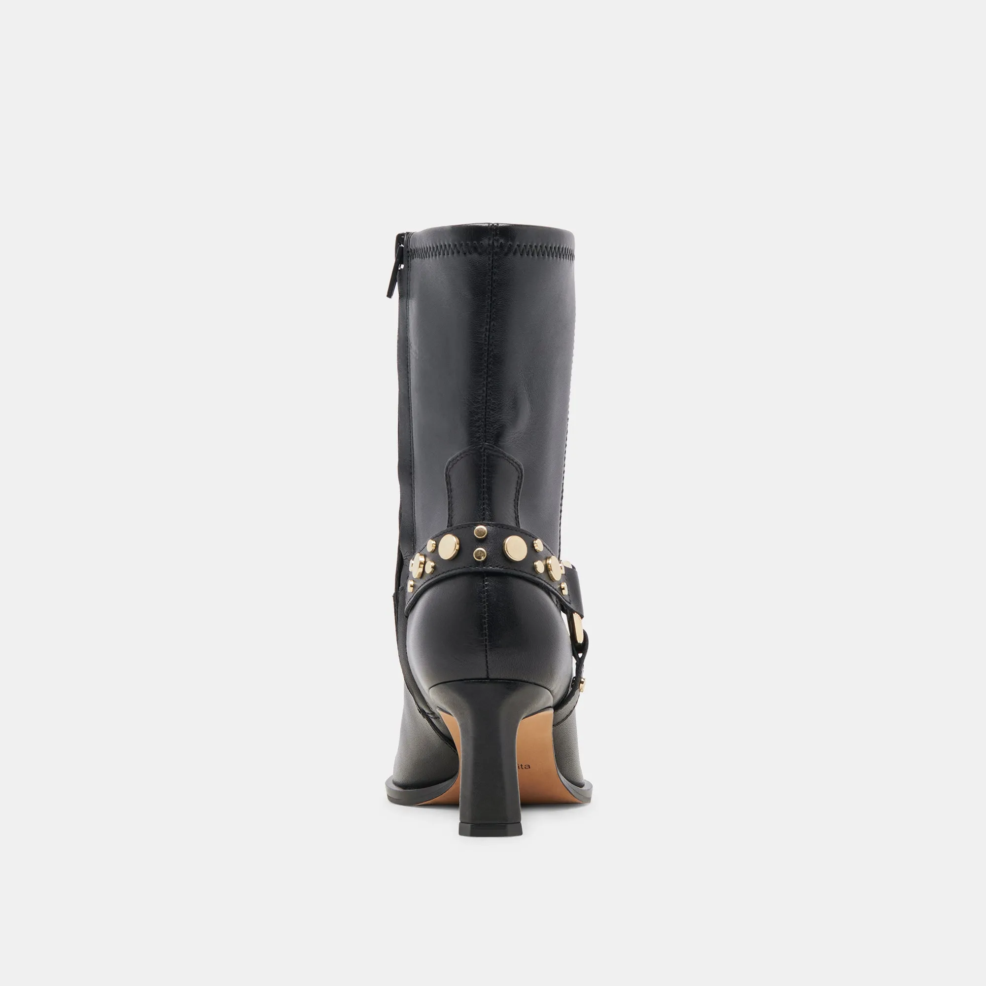 ARYA STIEFELETTEN SCHWARZES LEDER