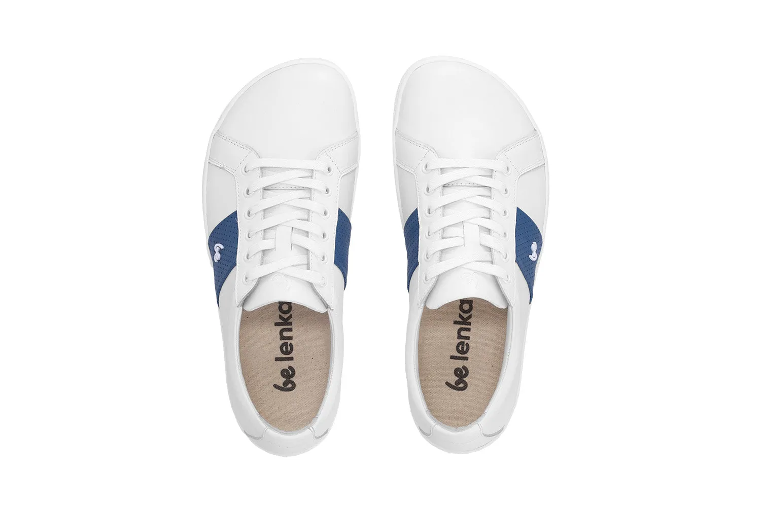 Barfuß-Sneakers Be Lenka Elite - Weiße & Dunkelblaue Schuhe_Be Lenka_Schuhe