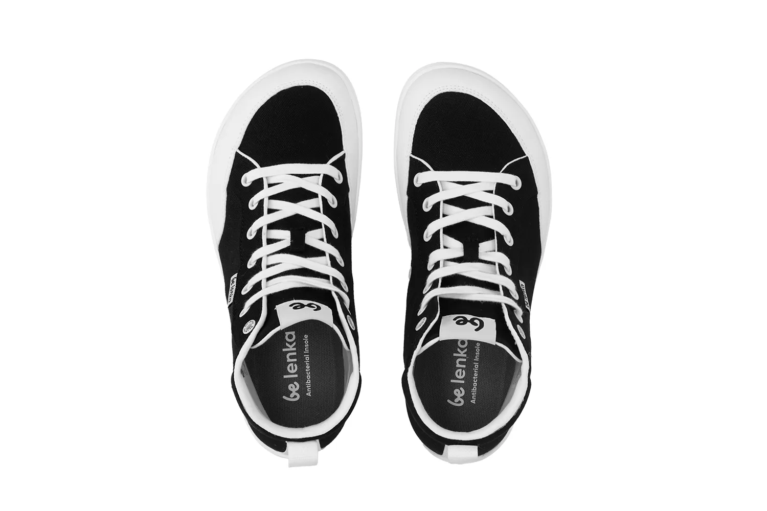Barfuß-Sneakers Be Lenka Rebound - High Top - Schwarz & Weiß Schuhe_Be Lenka_Schuhwerk