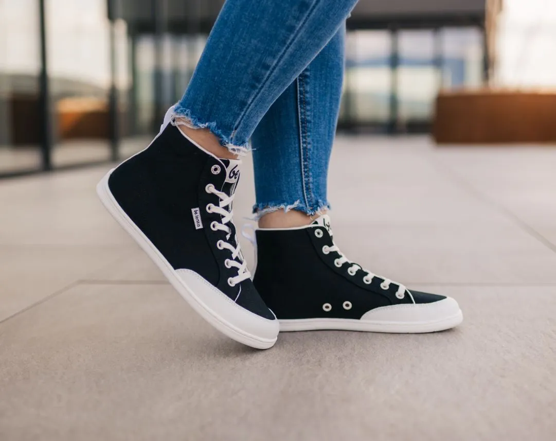 Barfuß-Sneakers Be Lenka Rebound - High Top - Schwarz & Weiß Schuhe_Be Lenka_Schuhwerk