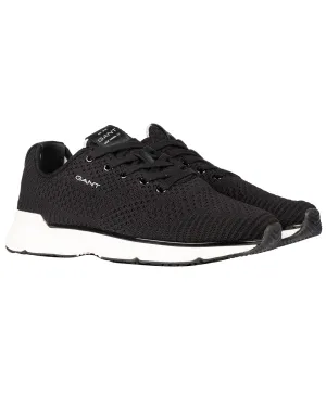 Beeker Gestrickter Sneaker Schwarz