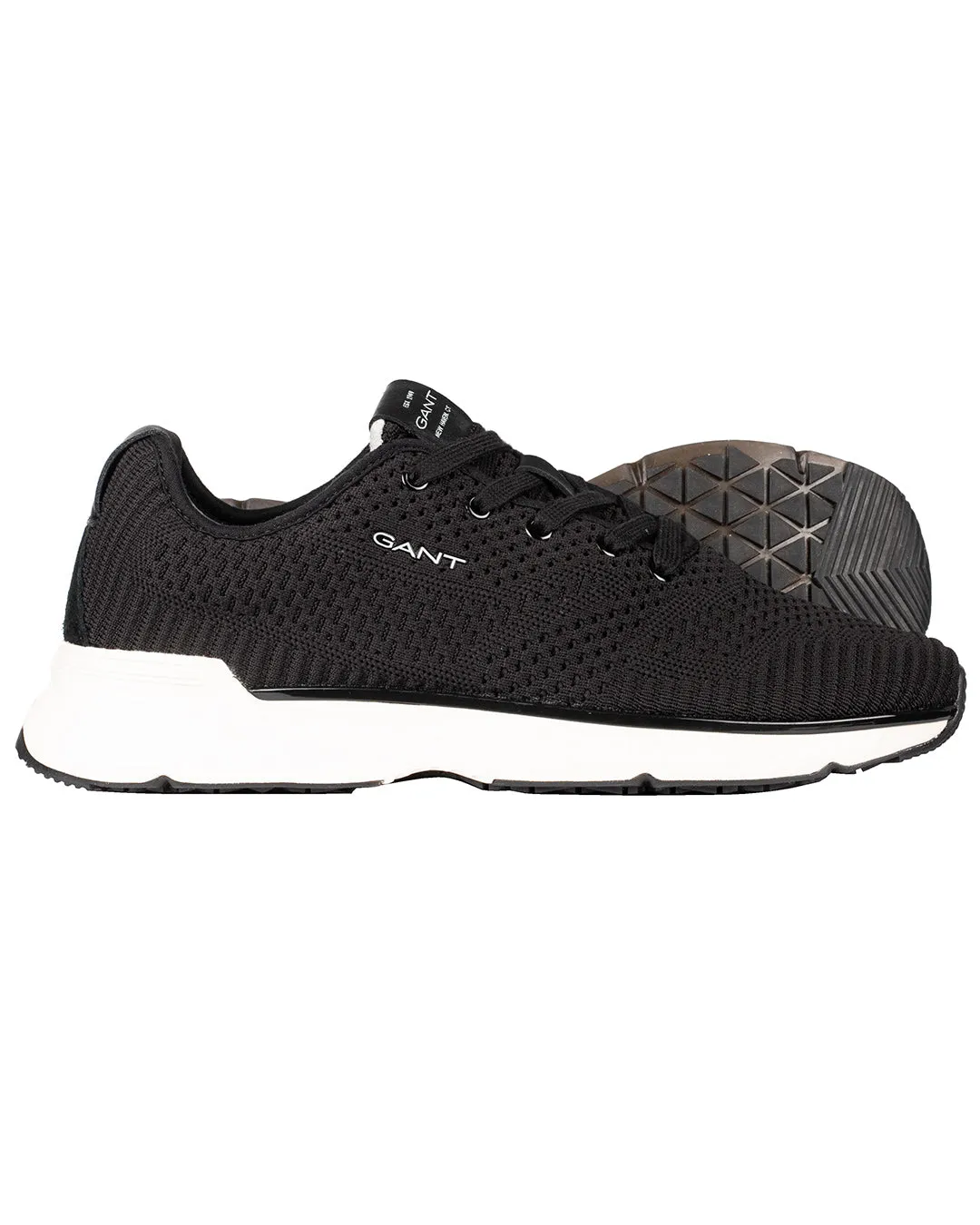Beeker Gestrickter Sneaker Schwarz