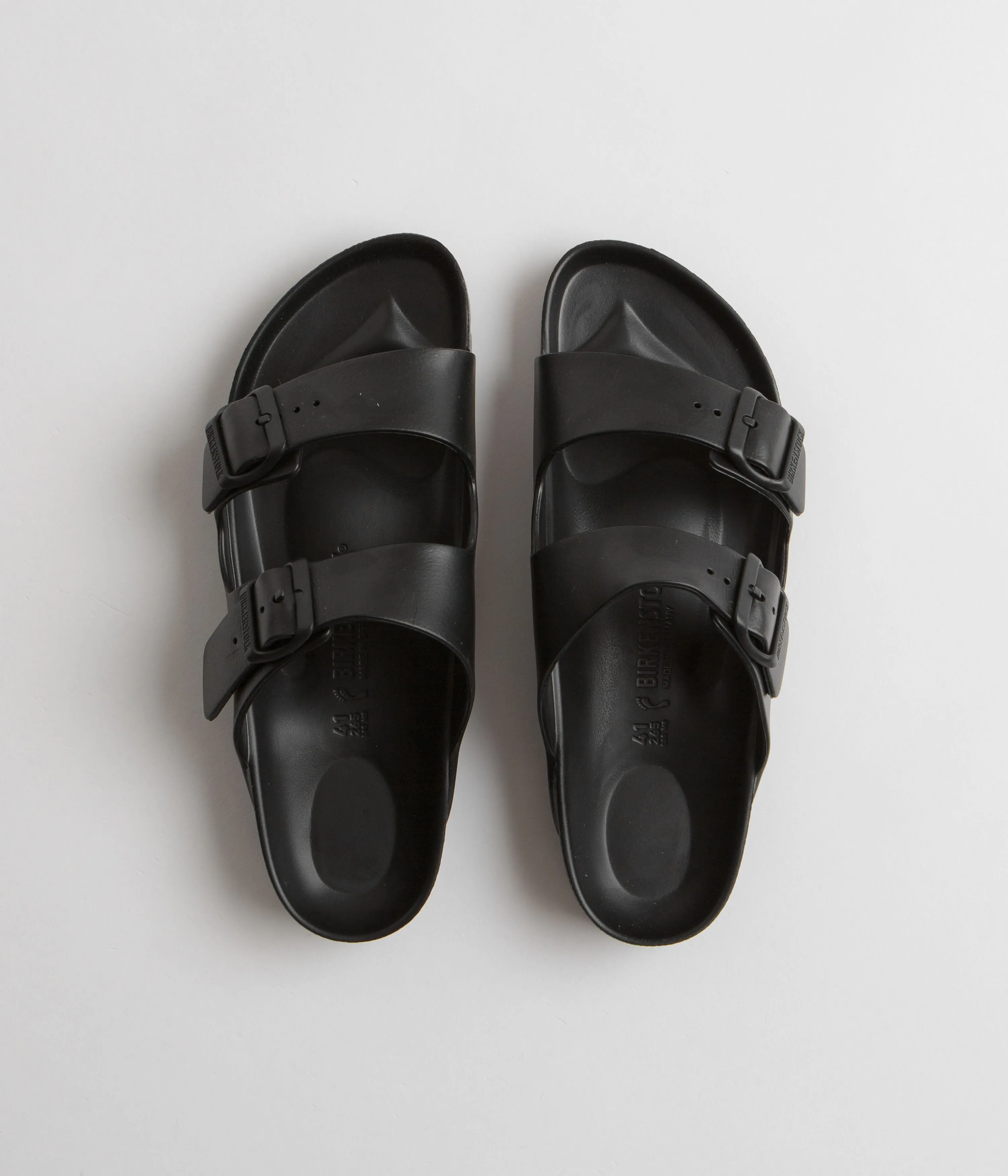 Birkenstock Arizona EVA Sandalen in schmal - Schwarze Birkenstock-Schuhe