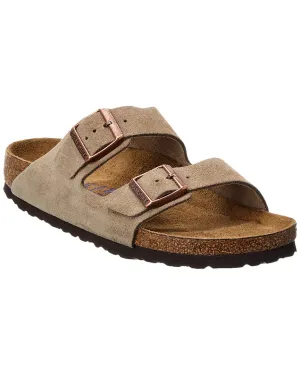 Birkenstock Arizona Schmalpassform Leder Wildleder Fußbett Sandale
