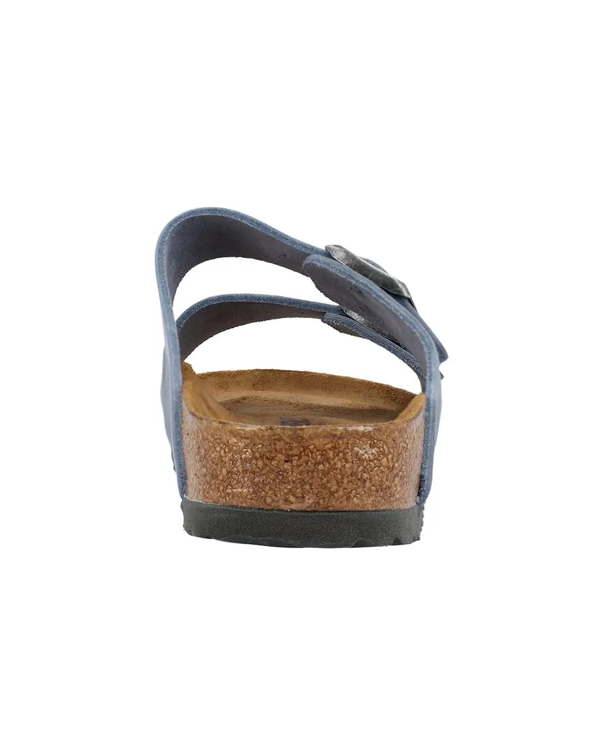 Birkenstock Arizona Schmalpassform Sandale mit geölter Lederoberfläche und weicher Fußbettung