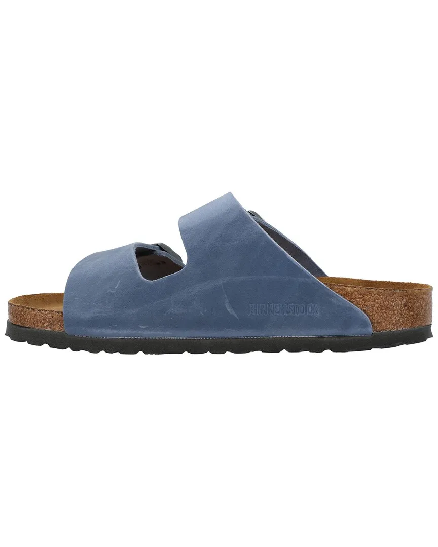 Birkenstock Arizona Schmalpassform Sandale mit geölter Lederoberfläche und weicher Fußbettung