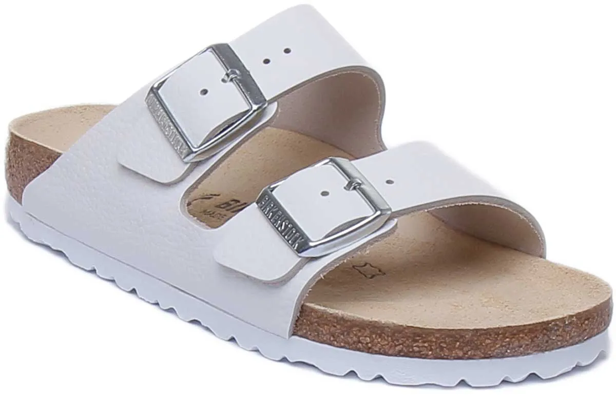 Birkenstock Arizona NL Unisex in Weiß | Schmal geschnittene Schuhe Birkenstock