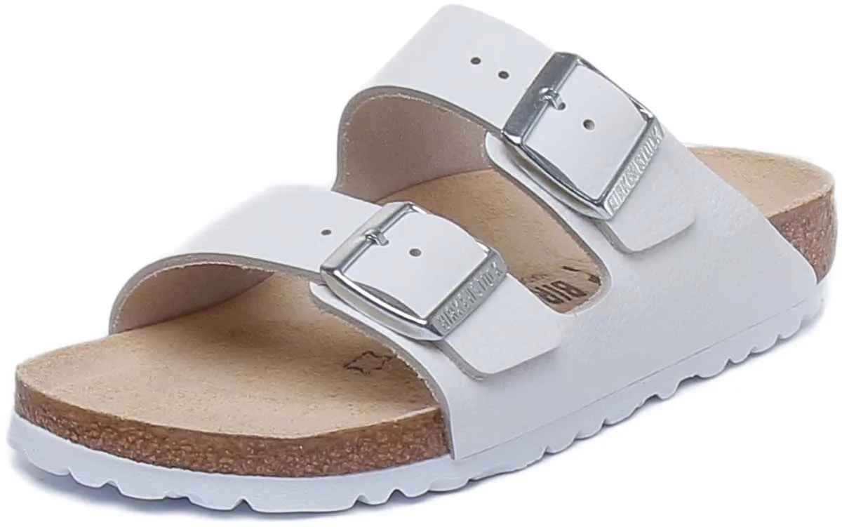 Birkenstock Arizona NL Unisex in Weiß | Schmal geschnittene Schuhe Birkenstock
