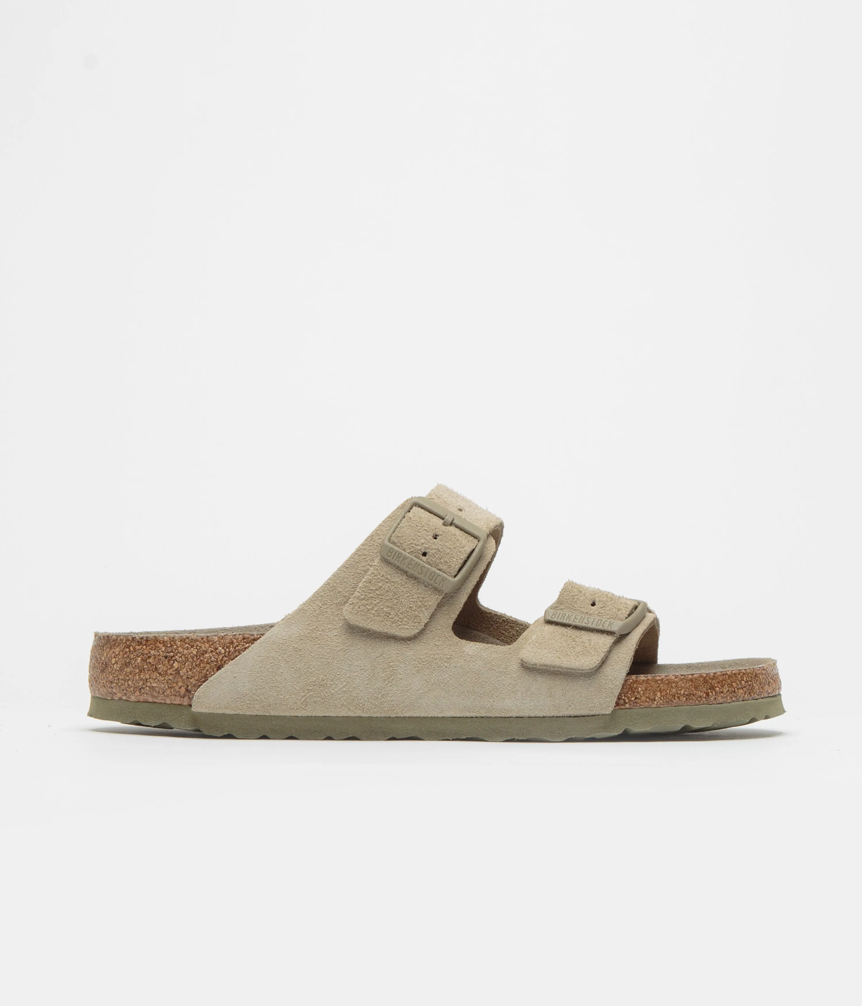 Birkenstock Arizona SFB Sandalen - Verblasstes Khaki Birkenstock Schuhe