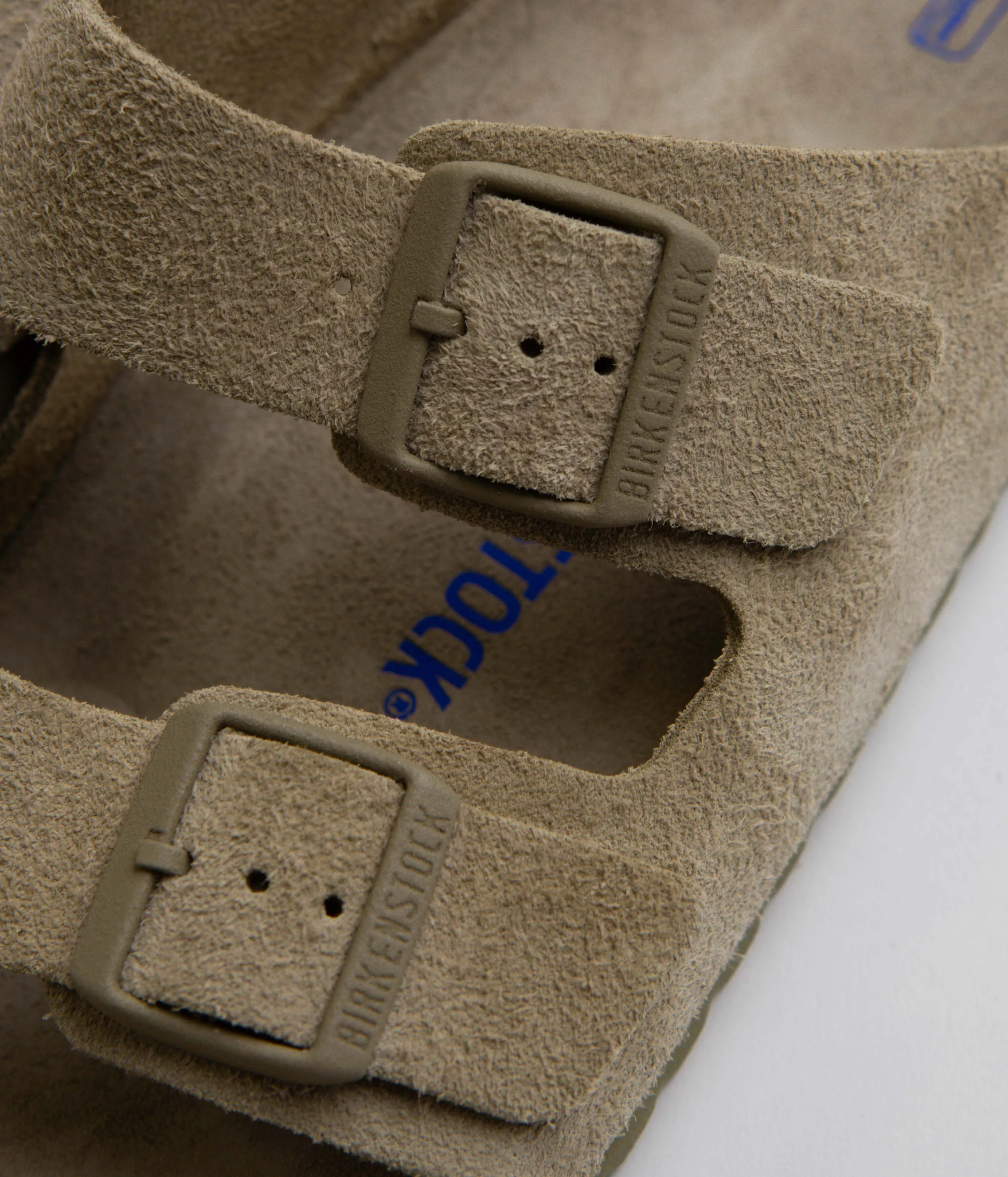 Birkenstock Arizona SFB Sandalen - Verblasstes Khaki Birkenstock Schuhe