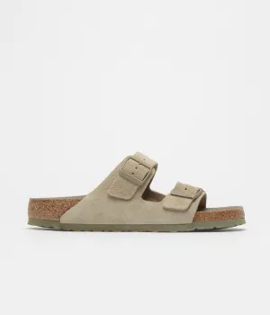 Birkenstock Arizona SFB Sandalen - Verblasstes Khaki Birkenstock Schuhe