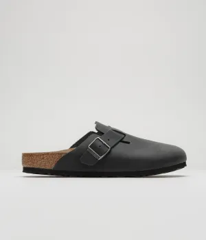 Birkenstock Boston Sandalen in schmaler Ausführung - Schwarze Birkenstock-Schuhe
