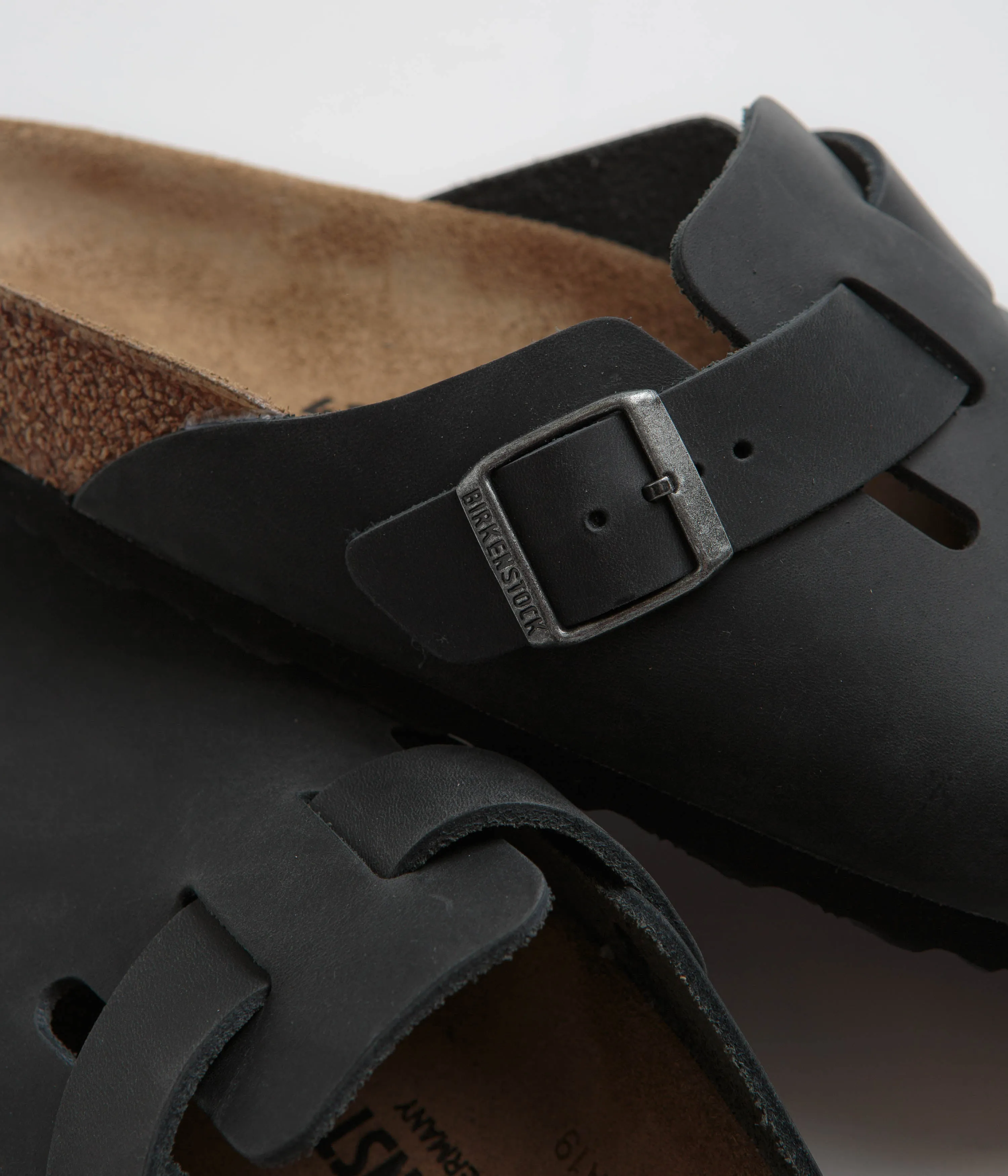 Birkenstock Boston Sandalen in schmaler Ausführung - Schwarze Birkenstock-Schuhe